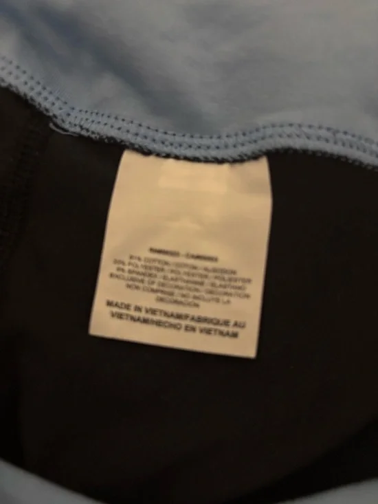 Nike Women’s Black Bike Shorts with Light Blue Trim - Picture 6 of 6